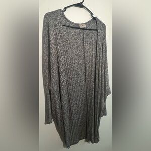 Free Kisses Charcoal Knit Sweater